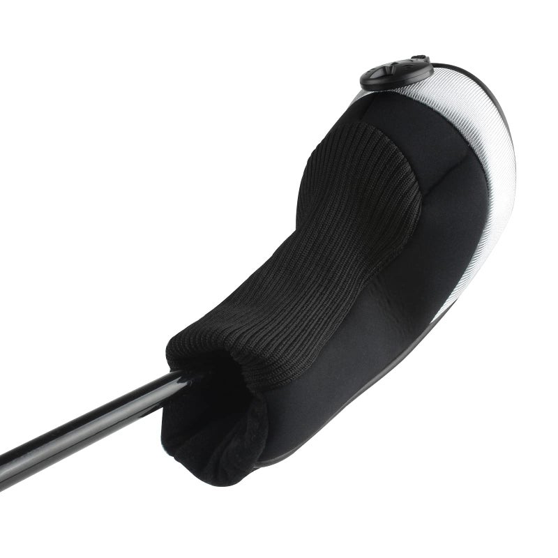 Andux Golf Hybrid Club Head Covers with Dial No. Tag Pack of 3 (All The Same Size) Black/Black - Image 3